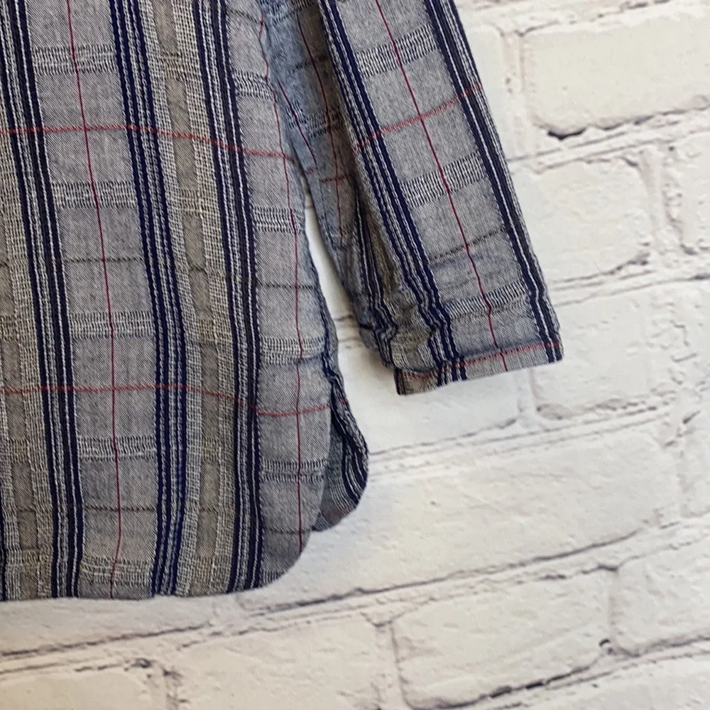 Old Navy Girl's Blue Plaid Jacket Size 5T